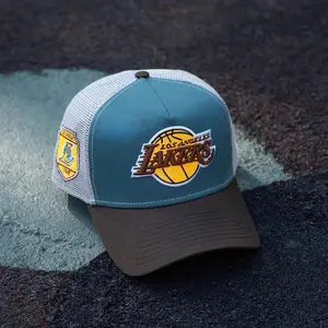 Los Angeles Lakers 9Fifty Purple Snapback, Embroidered NBA Streetwear Cap, Unisex Adjustable Basketball Hat