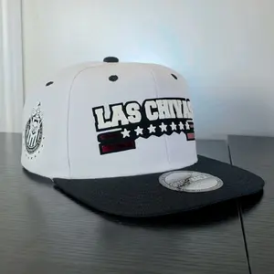 Club Las Chivas Snapback Hat White High-density 3D Material Secure Fit Distinctive Design Versatile Accessory