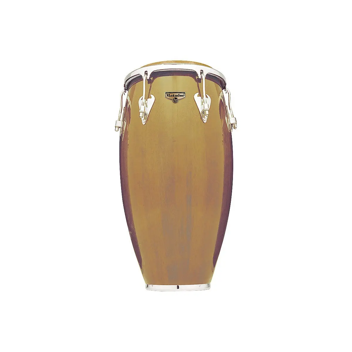 Latin Percussion Matador 12-1/2" Wood Tumbadora - Natural/Chrome (M754S-AWC)