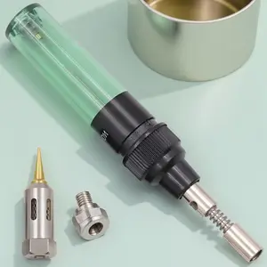 Multi-Purpose Cordless Butane Gas Welding Torch Tool Kit - Industrial-Grade Heat-Resistant, Adjustable Flame with Windproof Ignition for Electrical Repair, Jewelry Making, Home & Outdoor Use