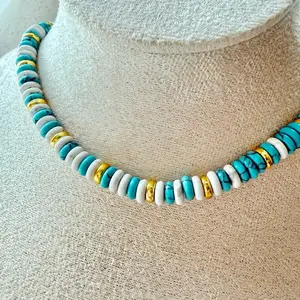 Golden Blue Necklace