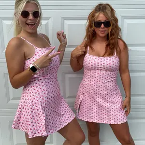 Cherry gingham mini dress