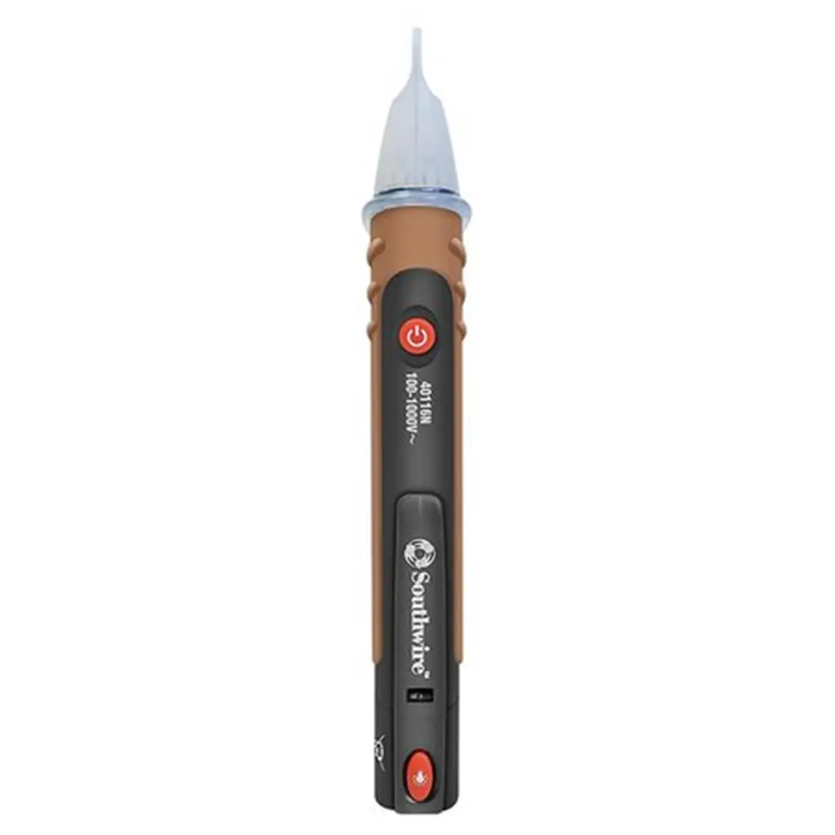 212 MAIN Southwire 59992001 Model 40116N NCV Detector - AC 100-600V Voltage Monitor with Copper Wire, Outlet Tester, Brighter Light and Pocket Clip for Sailing Water Sports