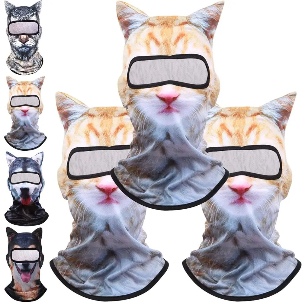 Cat Ski Mask,3D Cat Ski Balaclava Sheisty Face Mask with Ears,Cat Shiesty for Music Festivals,SkiParty