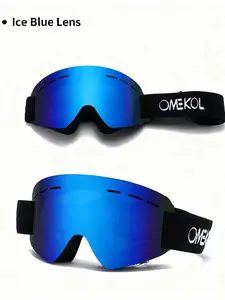 Omekol Frameless Windproof Ski Goggles Bn Unisex, Uv400 Protection, Anti-Fog Anti-Scratch, Lightweight, Ideal for Men and Women