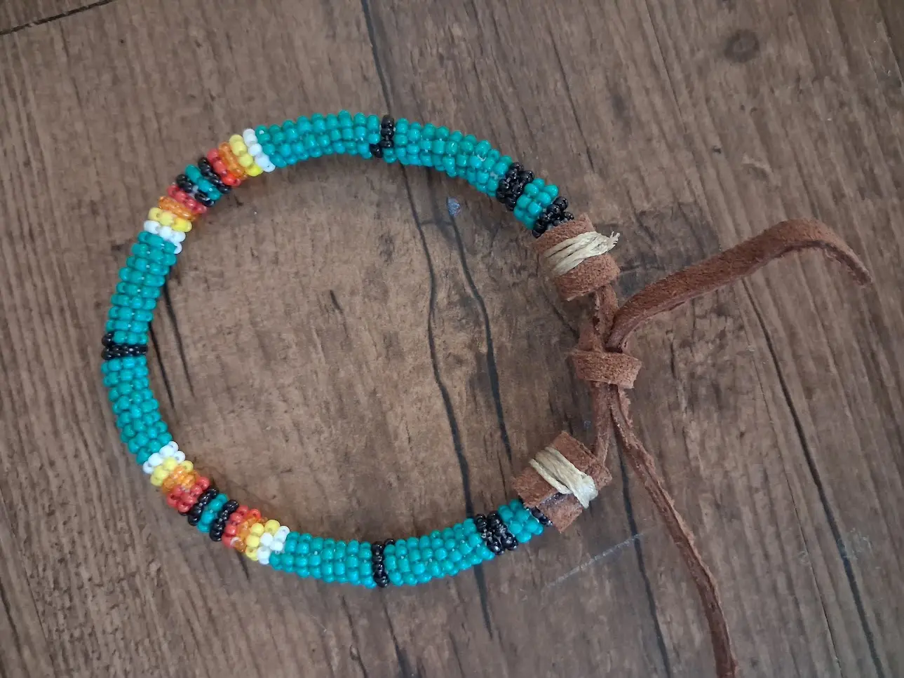 Handmade Native American Beaded Bracelet