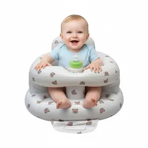 Inflatable Baby Chair,Inflatable Toddler Baby Seat with Pump,Infant Back Support Sofa,Blow Up Seat for Baby,Baby Seats for Kids, Baby Chair