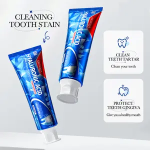 Yellow teeth & sensitive gums? This hyaluronic acid toothpaste is your fix!  Deeply cleans stains & tartar  Protects & soothes sensitive gums  Freshens breath for hours  Gentle formula for daily use One brush for a brighter, healthier smile!