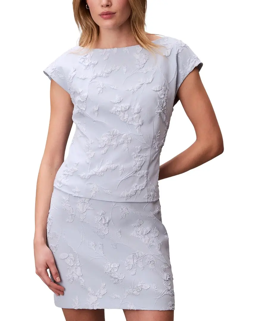 Calvin Klein Cloque Short Sleeve Top