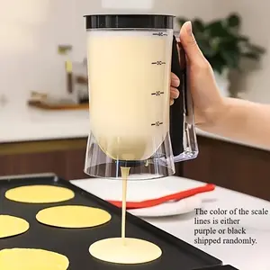Handheld Batter Separator for Baking & Projects, Portable Funnel with Measuring Cup, Leak-Proof Liquid Separation Tool