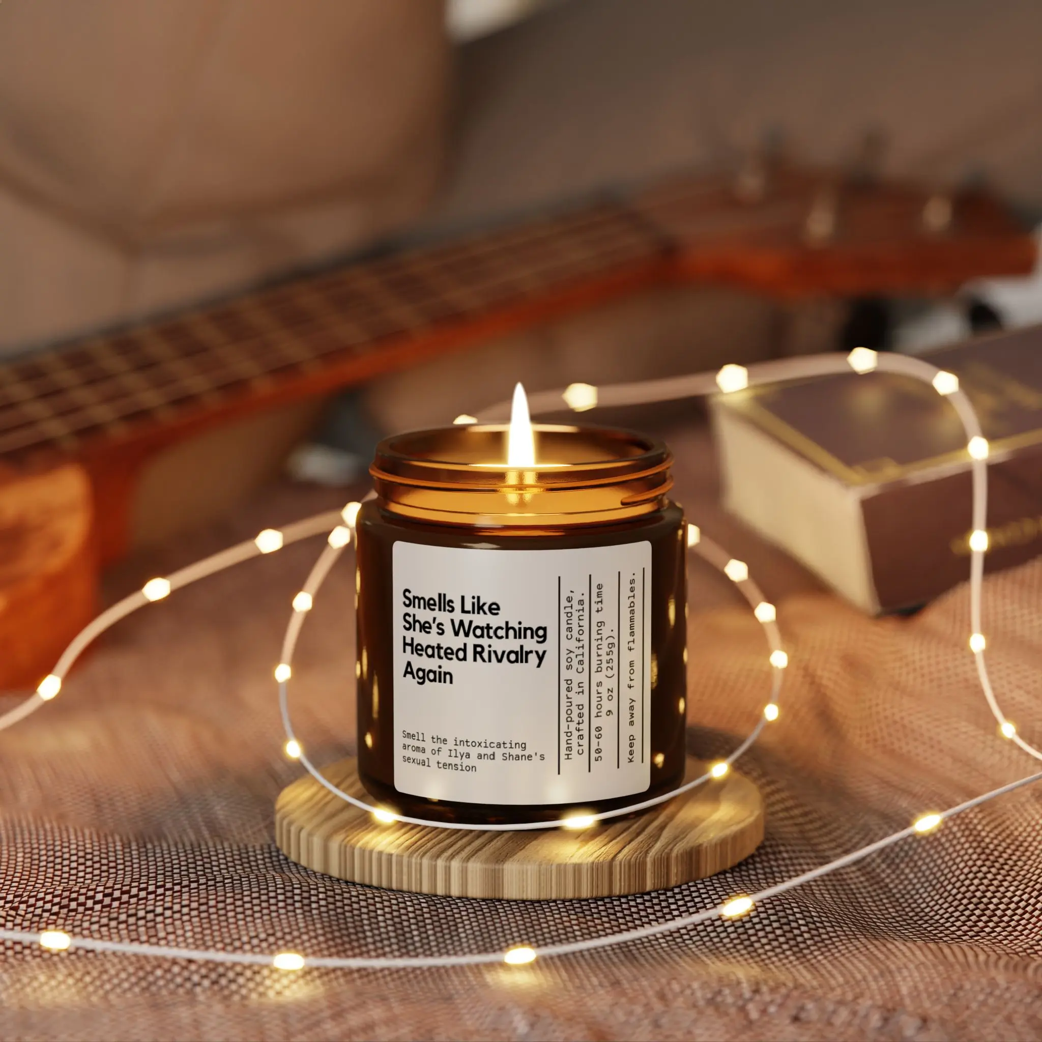 Smell Like She's Watching HeatedRivalry Again Candle, Heated Rivalry Candle, TVShow Candle, Shane And Ilya Candle