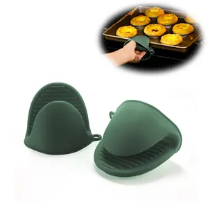 1-pair Heat Resistant Silicone Gloves, Multi-Functional Non-Slip, Thick Durable Oven Insulation Gloves, High Temperature Protection, Oven Mitts