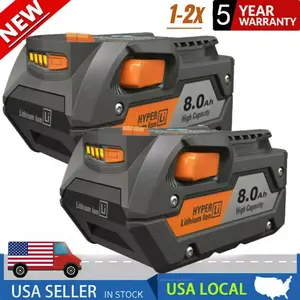 18V For Ridgid 6.0,8.0AH Battery R840087 R840083 R840085 R840084 Rigid Battery