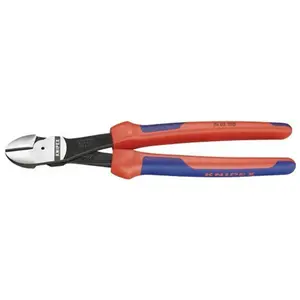 212 MAIN Knipex Tools Lp KX7402250 10 In. High Leverage Diagonal Cutters, Dual Handles, Induction Hardened, for Wire Cutting