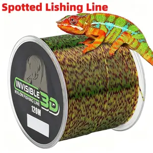 120/240m Color Changing Spot Nylon Fishing Line, Invisible Main Line Under Water, High Tensile Strength Fishing Line for Angling