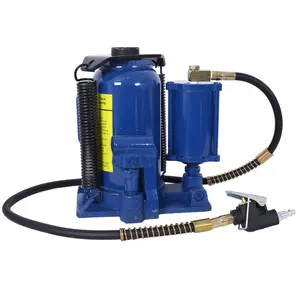 Air Hydraulic Bottle Jack, 20 Ton/44029 LBS All Welded Bottle Jack, 10.2-19.7 inch Lifting Range, Manual Handle and Air Pump, for Car, Pickup, Truck, RV, Auto Repair, Industrial Engineering ,Pneumatic drive saves time, bottle design is easy to transport