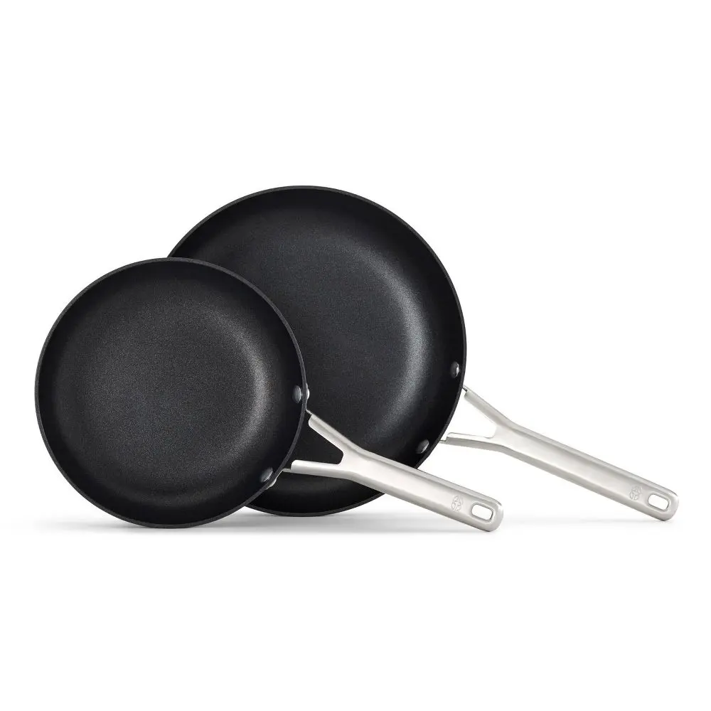 Calphalon 2pc Hard Anodized Aluminum Nonstick Fry Pan Set Black: 10" Stay-Cool Handle Oven & Dishwasher Safe