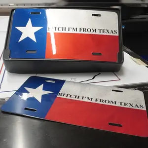 B*tch I'm From Texas License Plate - 100% Made in the USA! (12" x 6")