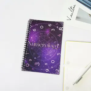 Astrology Symbol Collection Notebook, Numerology Planner, Vintage Astrological Book, Beginner Energy Guide, Retro Esoteric Symbols Encyclopedia, Spiral Notebook