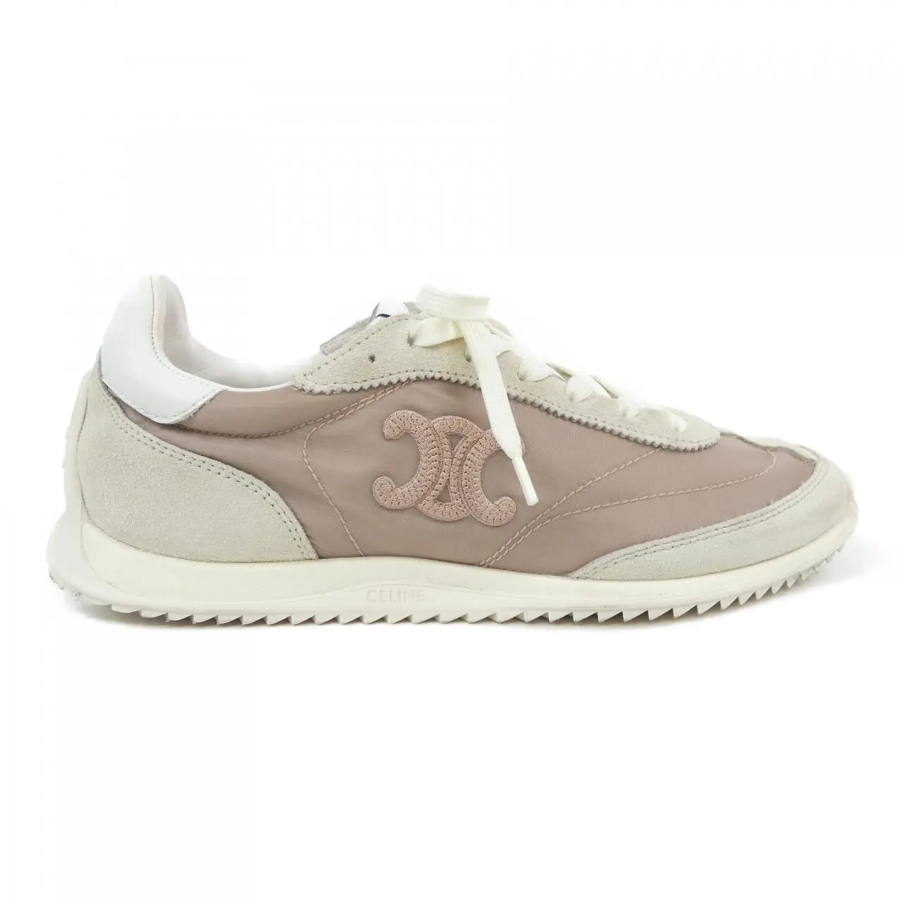 Pre-owned Celine Calfskin Small Leather Goods Racer Low Top Sneakers Nylon Sneakers