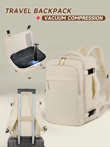 Vacuum Compression Backpack, 40x25x20cm Airplane Carry-On Bag, Travel Shoulder Bag with Vacuum Pump, Casual Daily Use, Target Vacuum Compression Backpack