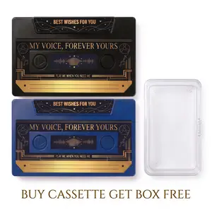 Voice Recording  Gift with Clear Plastic Storage Box | Graduation gift Father's Day gift |Record Your Own Message Audio Keepsake for Birthday Anniversary & Holidays | Sentimental Voice Message Gift for Loved Ones Friends & Family