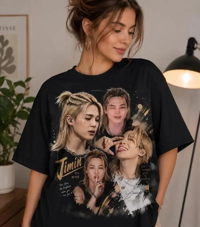Vintage Jimin Retro Style Graphic T-shirt Gift For Fan