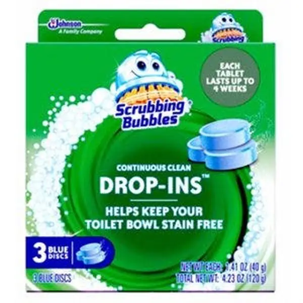212 MAIN Toilet Bowl Cleaners - 3-Pack 3.4oz Blue Vanish Drop-In Tabs, Automatic Home Supplies for Household Bathroom Deep Clean Needs