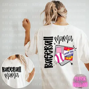 Baseball Mama Tee Or Sweatshirt