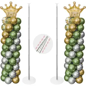 Balloon Stand, Balloon Arch Stand, 7  Balloon Arch Kit of 2, Adjustable Metal Balloon Column Stand for Birthday Party, Wedding,  Shower, Graduation Decorations