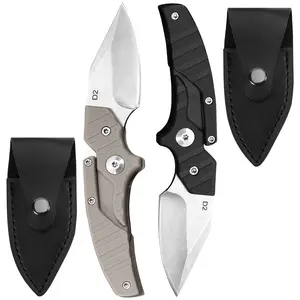 High hardness folding Multi-Functional knife,Premium D2 Steel and  Ergonomic Handle outdoor knife,With scabbard,Flexible Opening Mechanism,camping fruit knife,portable self-defense knife,EDC hunting knife Survival Tools,Perfect for Fishing&BBQ,Great Gift