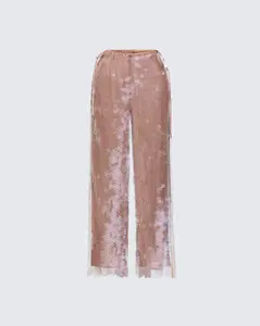 Speranza Clear Sequin Tie Pants
