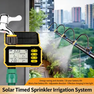 SmartGarden Solar Powered Irrigation Timer Set It & Forget It Forever Energy Saving Durable 10 Year Battery Life Adjustable Direction
