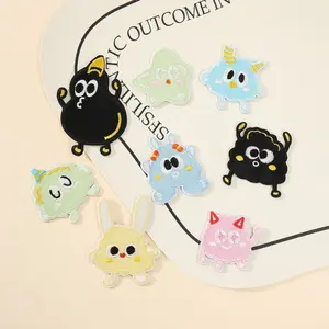Cute Cartoon Iron-On Patches, Self-Adhesive Embroidery Patches for Clothing Repair, Jeans, Backpack, Water Bottle Decoration