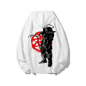 Fullmetal Alchemist Alphonse Elric Anime Hoodie Pure Cotton Unisex Fashionable Casual Daily Wear Eco-friendly Hot Stamping Print
