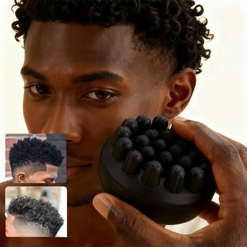 Silicone Curl Brush - Portable Afro Kinky Dreadlocks Comb, Natural Curly Hair Twist Styling Tool, Beauty Products