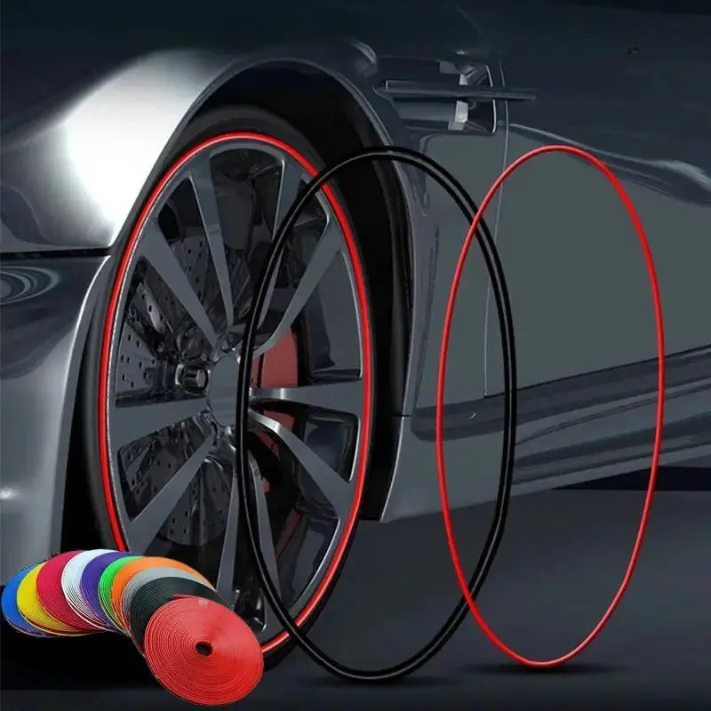 Car Wheel Rim Protector, 1 Count Car Wheel Rim Protective Strip, Universal Car Wheel Rim Protector, Car Exterior Accessories, Auto, Automotive