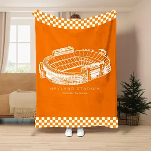Neyland Stadium - Tennessee Volunteers Football, College Football Blanket All-Season Home Bedroom Bed Sofa Picnic Cover  Family Friends and Chridren Perfect Gift Christmas Present
