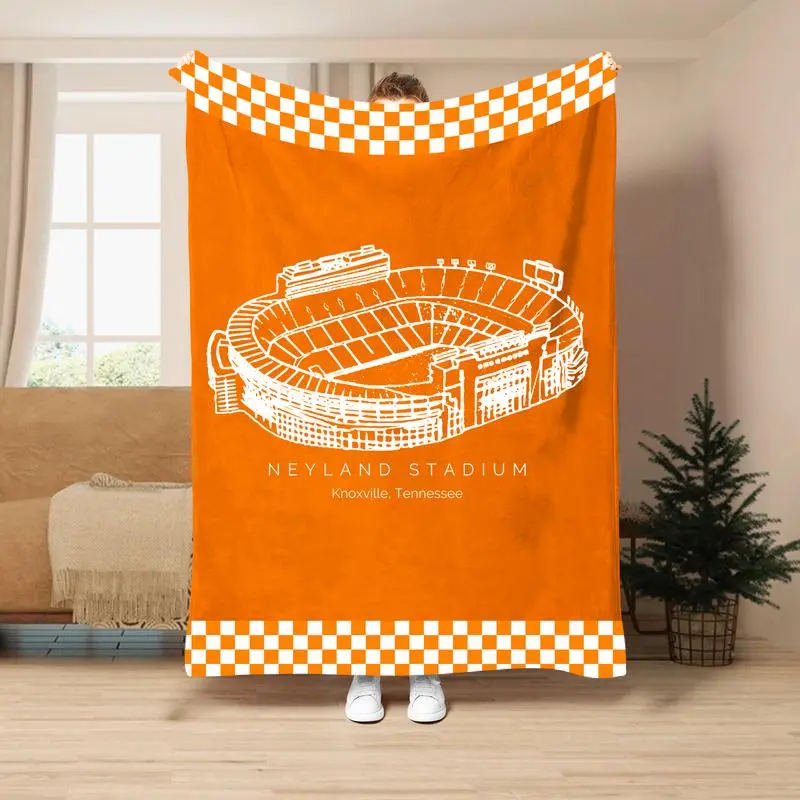 Neyland Stadium Tennessee Volunteers Football College Football Blanket AllSeason Home Bedroom Bed Sofa Picnic Cover Family Friends and Children Perfect Gift Christmas Present
