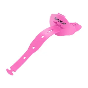 Shock Doctor Bolt Lip Guard - Pink Football Accessory with Gel-Fit Liner & Tri-Bite Stabilizers for Secure Fit