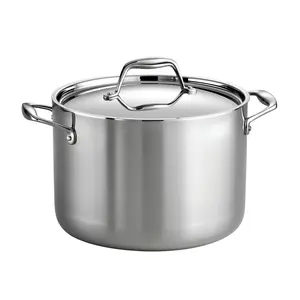 Signature 8 Quart Tri-Ply Clad Stainless Steel Covered Stock Pot