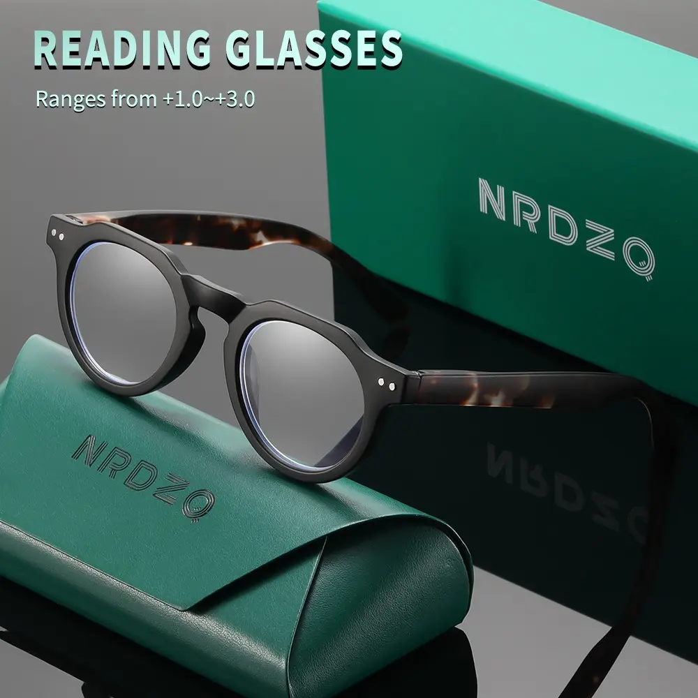 NRDZQ Vintage Tortoiseshell Blue Light Blocking Reading Glasses (100-300 Degree), Unisex, Multiple Colors, Computer & Daily Use, Gift Box Included, Must Have Glasses, Reading Eyewear, Reading Eyeglasses