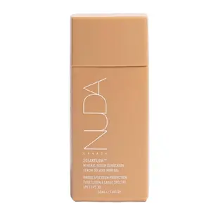 Nuda SolarGlow Mineral Serum Sunscreen | SPF 30 Broad-Spectrum Zinc Oxide Mineral | Non Comedogenic Face for Sensitive Skin | Reef-Friendly Mineral Sunscreen for Face, (50 mL)