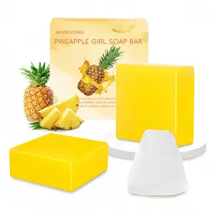 Tropical Pineapple Girl Soap - Refreshing Summer Cleanser with Pineappie Oil | Intimate Hygiene | Itch Relief, Odor Control, Gentle Vegan Formula, Travel-Friendly Size