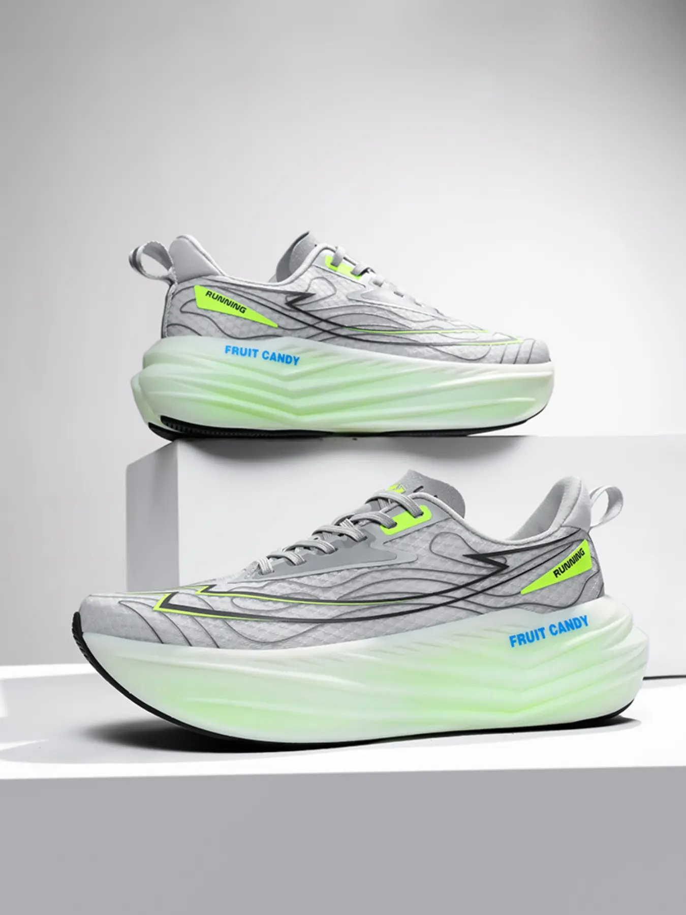 Men Women Fitness Running Shoes High-Quality Casual Sports Sneakers Athletic Running Shoes Outdoor Trail Run Non-Slip Wear-Resistant Breathable Mesh Lightweight Workout Sneakers