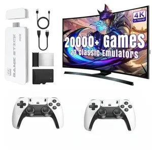 2025 New Video Retro Game Controller Console, Wireless Gaming Console, Game Console Stick, with 20,000+ Games & 26 Emulators, TF Card, HDMI Output, 2Ergonomic Wireless Controllers, Christmas Gift, Birthday Gift