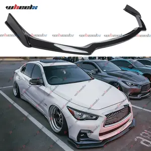 2018-2024 – Infiniti Q50 Sport ONLY!– Glossy Black One-Piece Front Lip Spoiler – Aggressive Look Instantly| NOT for Base/Premium/Luxe