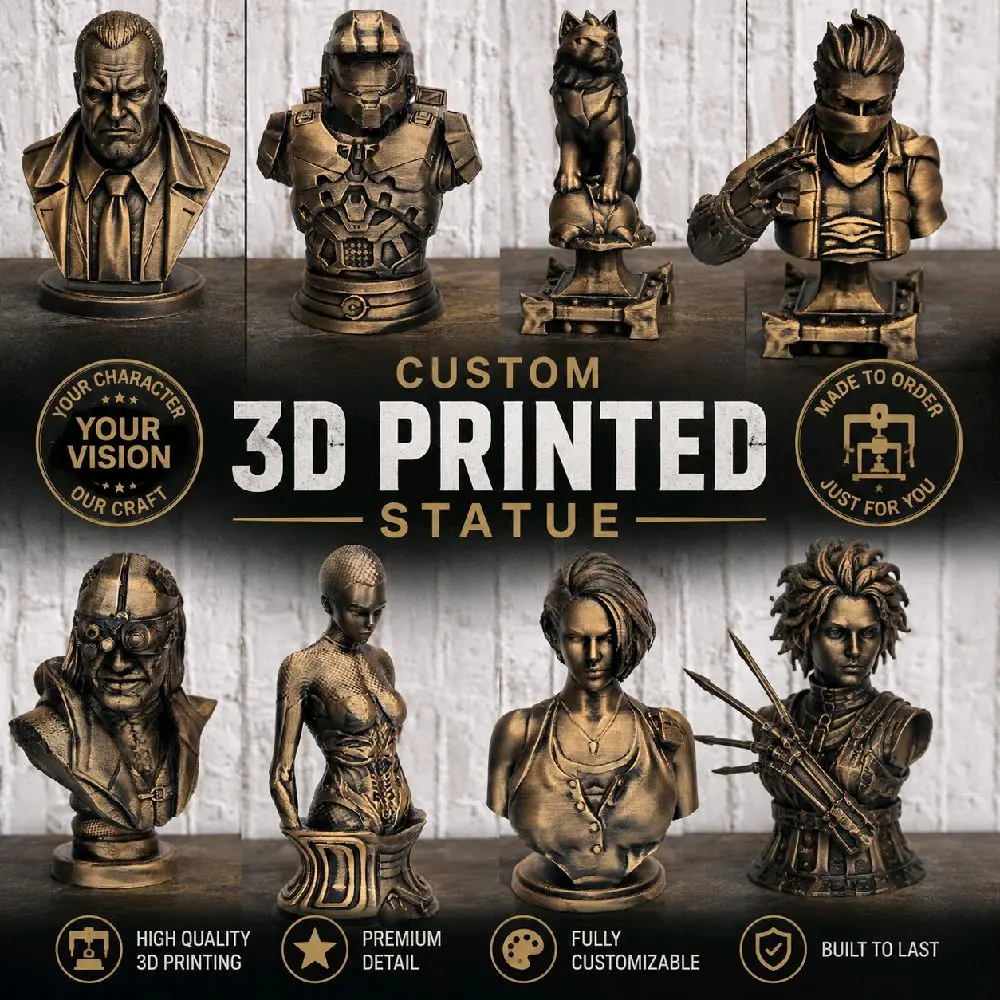 Custom 3d Printed Statue Decor Custom 3d Printed Statue Decor