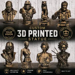 Custom 3d Printed Statue Decor