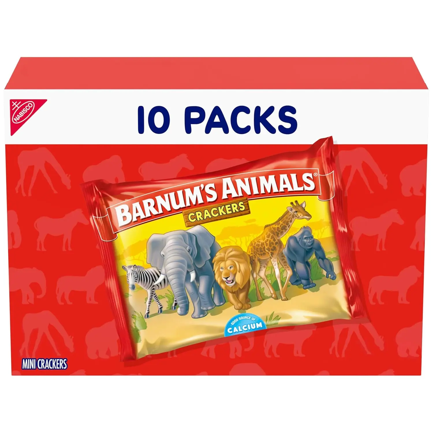 Original Animal Crackers, Kids Snacks, 10 Snack Packs